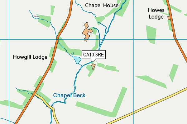 CA10 3RE map - OS VectorMap District (Ordnance Survey)