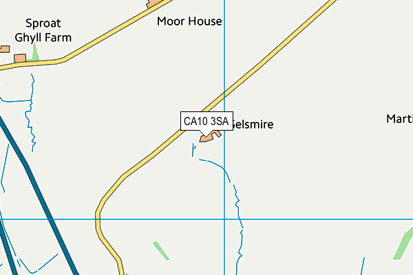 CA10 3SA map - OS VectorMap District (Ordnance Survey)