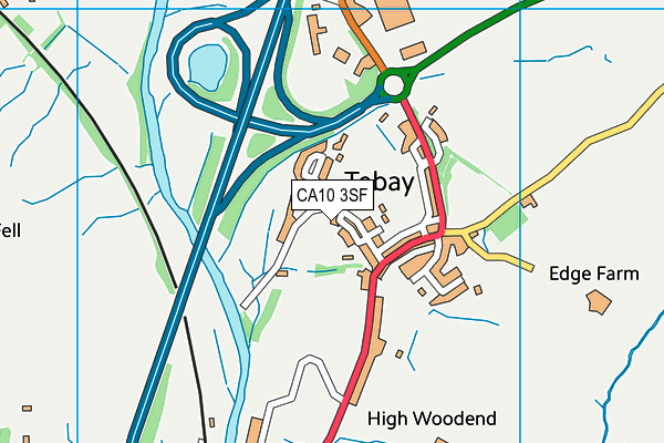 CA10 3SF map - OS VectorMap District (Ordnance Survey)