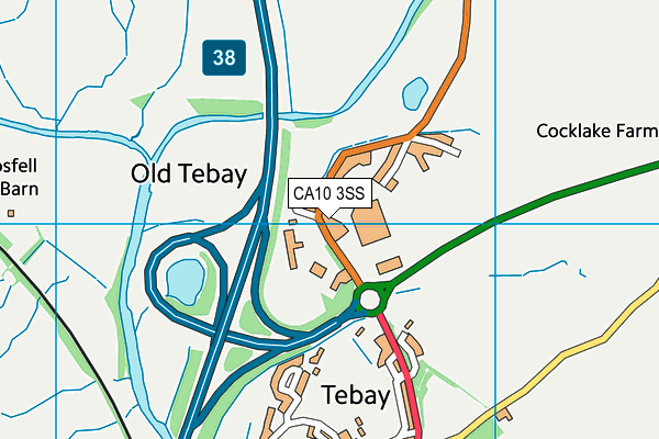 CA10 3SS map - OS VectorMap District (Ordnance Survey)