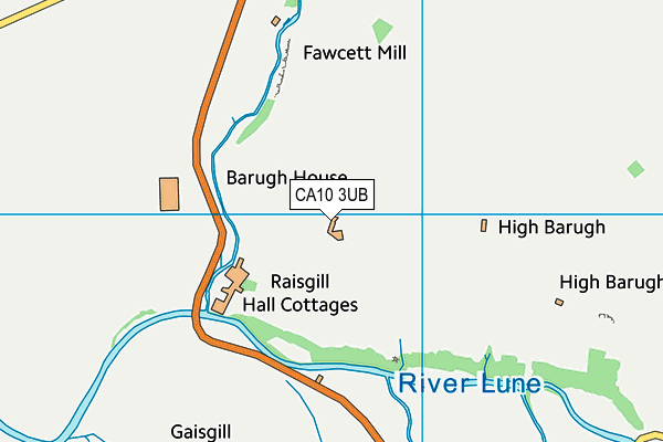 CA10 3UB map - OS VectorMap District (Ordnance Survey)