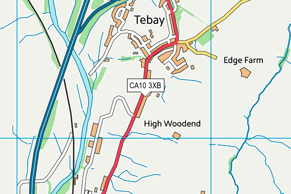 Tebay Primary School map (CA10 3XB) - OS VectorMap District (Ordnance Survey)