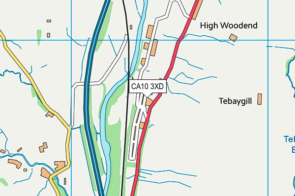 CA10 3XD map - OS VectorMap District (Ordnance Survey)