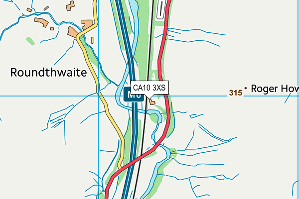 CA10 3XS map - OS VectorMap District (Ordnance Survey)