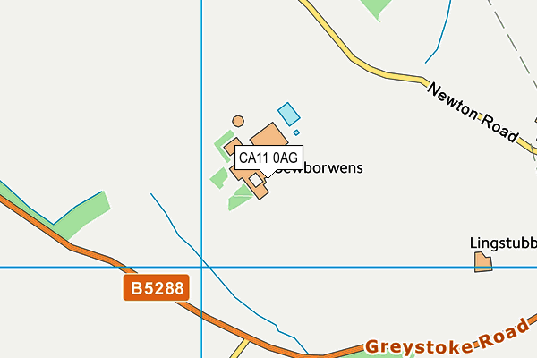 CA11 0AG map - OS VectorMap District (Ordnance Survey)