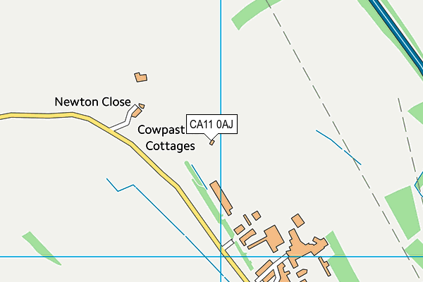 CA11 0AJ map - OS VectorMap District (Ordnance Survey)