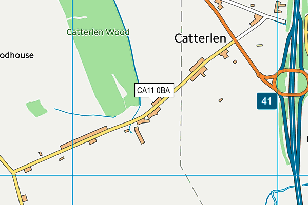 CA11 0BA map - OS VectorMap District (Ordnance Survey)