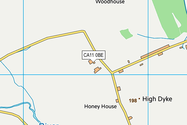 CA11 0BE map - OS VectorMap District (Ordnance Survey)