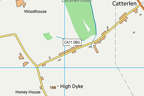 CA11 0BG map - OS VectorMap District (Ordnance Survey)