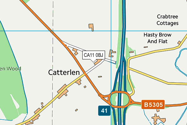 CA11 0BJ map - OS VectorMap District (Ordnance Survey)