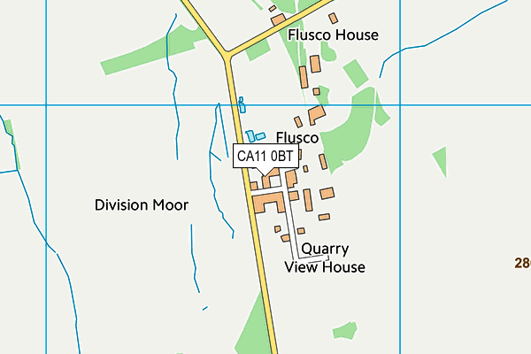 CA11 0BT map - OS VectorMap District (Ordnance Survey)