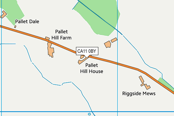 CA11 0BY map - OS VectorMap District (Ordnance Survey)