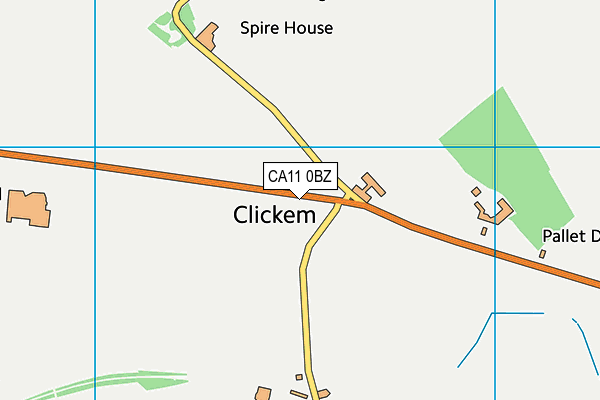 CA11 0BZ map - OS VectorMap District (Ordnance Survey)