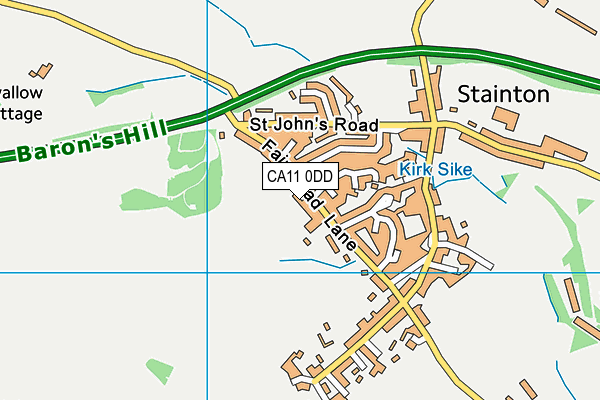 CA11 0DD map - OS VectorMap District (Ordnance Survey)