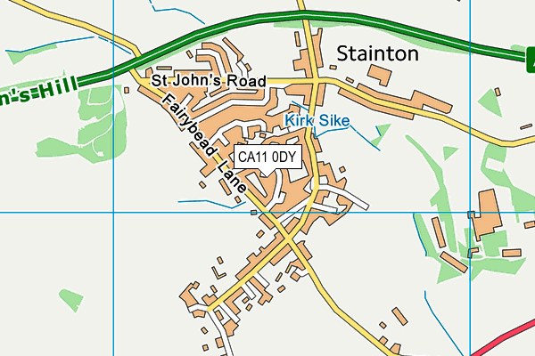 CA11 0DY map - OS VectorMap District (Ordnance Survey)