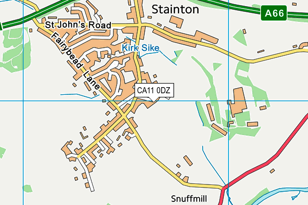 Stainton Recreation Ground map (CA11 0DZ) - OS VectorMap District (Ordnance Survey)