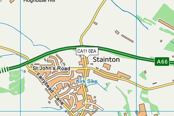 CA11 0EA map - OS VectorMap District (Ordnance Survey)