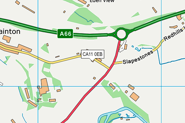 CA11 0EB map - OS VectorMap District (Ordnance Survey)