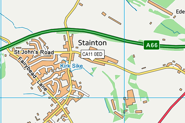 CA11 0ED map - OS VectorMap District (Ordnance Survey)