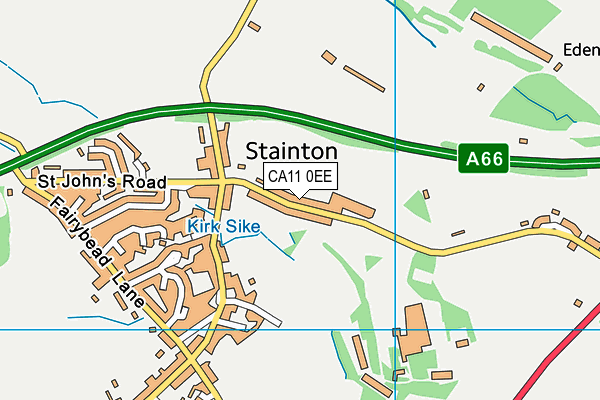 CA11 0EE map - OS VectorMap District (Ordnance Survey)