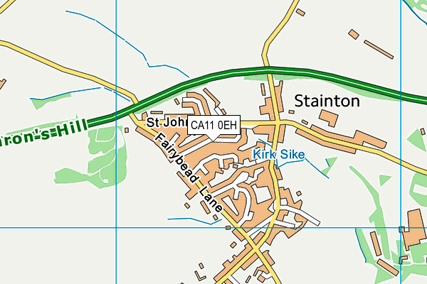 CA11 0EH map - OS VectorMap District (Ordnance Survey)