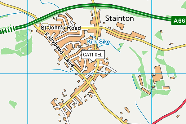 CA11 0EL map - OS VectorMap District (Ordnance Survey)