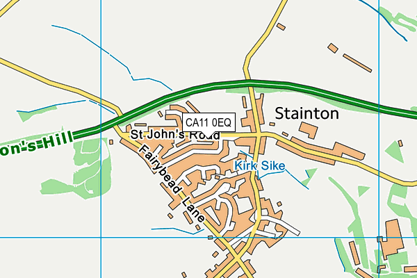 CA11 0EQ map - OS VectorMap District (Ordnance Survey)