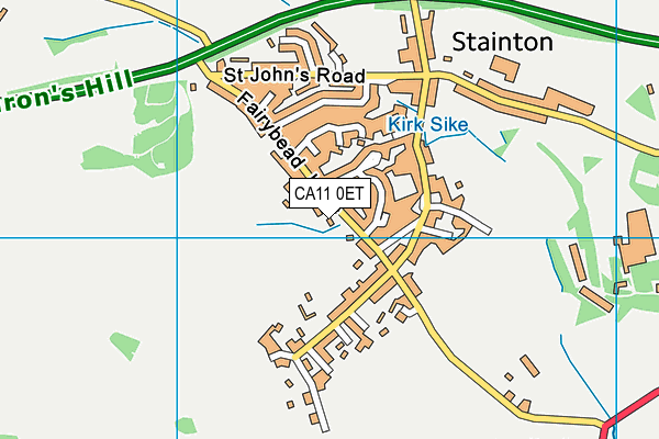Stainton C Of E School map (CA11 0ET) - OS VectorMap District (Ordnance Survey)