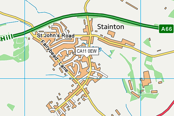 CA11 0EW map - OS VectorMap District (Ordnance Survey)