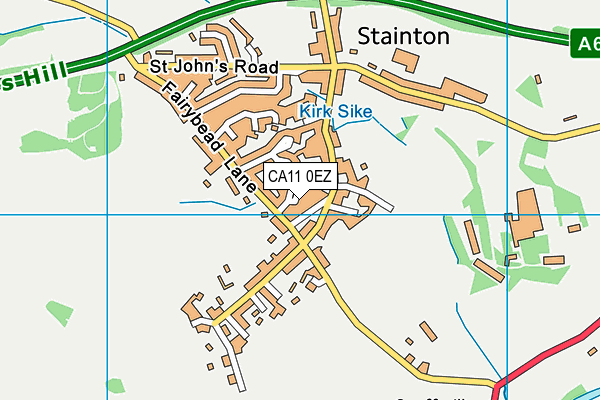 CA11 0EZ map - OS VectorMap District (Ordnance Survey)