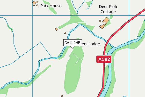 CA11 0HB map - OS VectorMap District (Ordnance Survey)