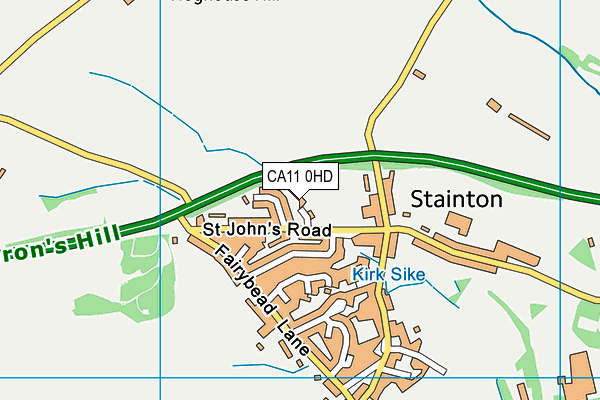 CA11 0HD map - OS VectorMap District (Ordnance Survey)