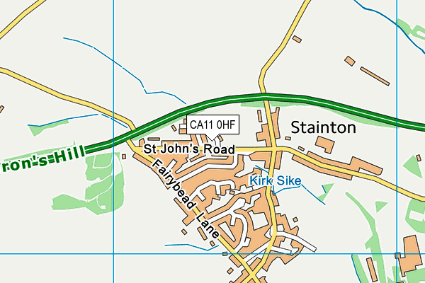 CA11 0HF map - OS VectorMap District (Ordnance Survey)