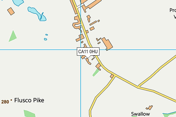 CA11 0HU map - OS VectorMap District (Ordnance Survey)