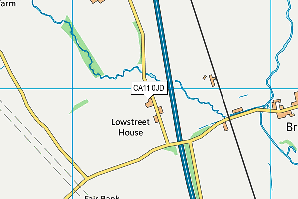 CA11 0JD map - OS VectorMap District (Ordnance Survey)