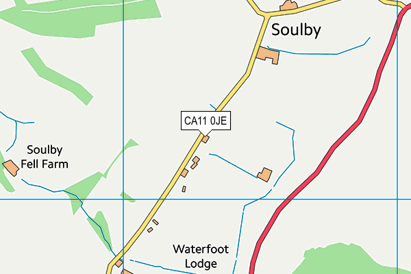 CA11 0JE map - OS VectorMap District (Ordnance Survey)