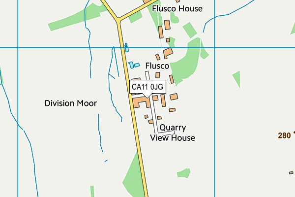 CA11 0JG map - OS VectorMap District (Ordnance Survey)