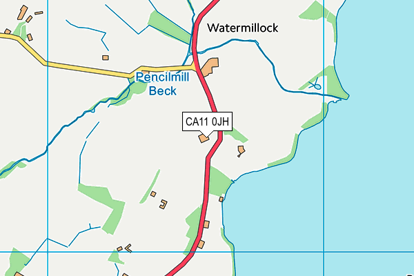 CA11 0JH map - OS VectorMap District (Ordnance Survey)