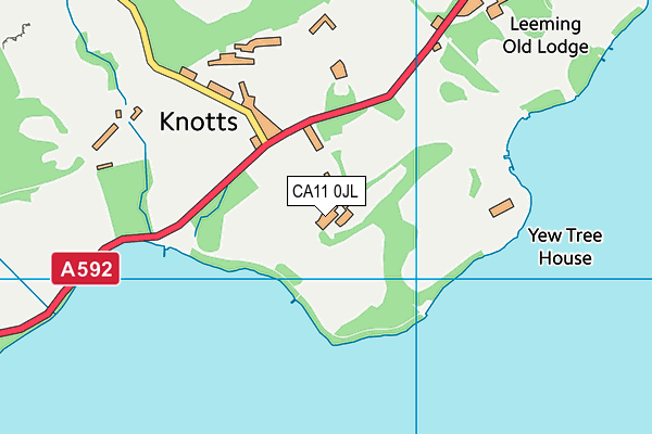 CA11 0JL map - OS VectorMap District (Ordnance Survey)