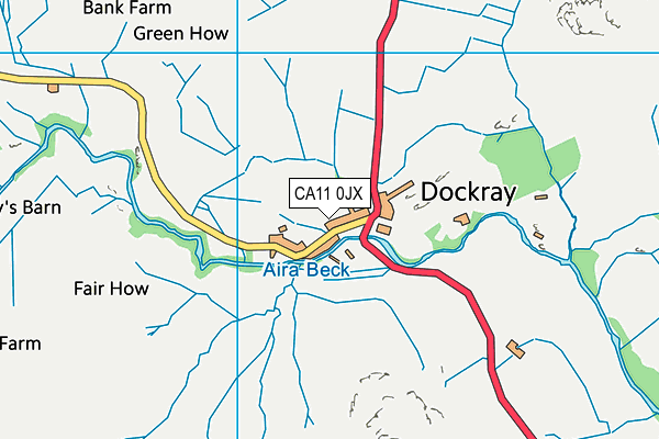 CA11 0JX map - OS VectorMap District (Ordnance Survey)