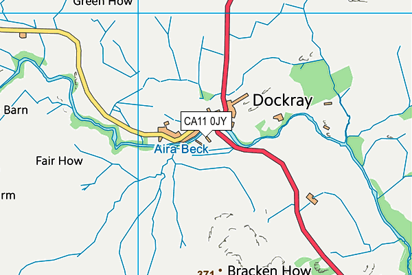 CA11 0JY map - OS VectorMap District (Ordnance Survey)