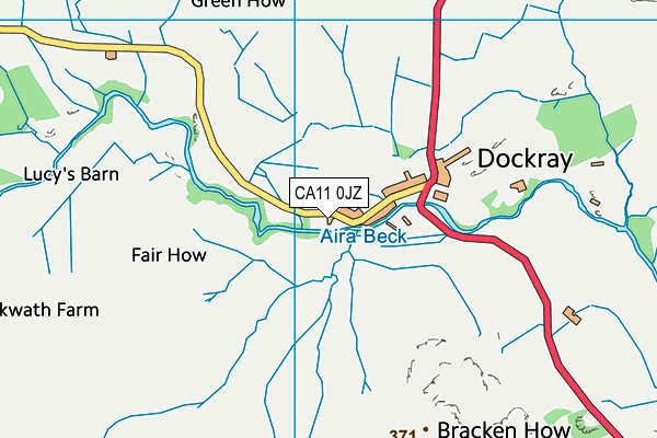 CA11 0JZ map - OS VectorMap District (Ordnance Survey)