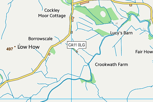 CA11 0LG map - OS VectorMap District (Ordnance Survey)