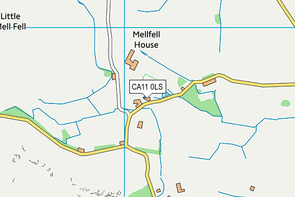 CA11 0LS map - OS VectorMap District (Ordnance Survey)