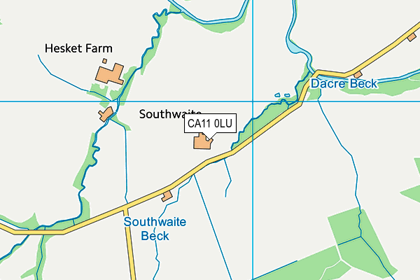 CA11 0LU map - OS VectorMap District (Ordnance Survey)