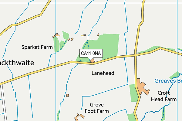 CA11 0NA map - OS VectorMap District (Ordnance Survey)