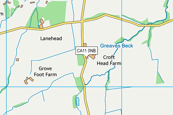 CA11 0NB map - OS VectorMap District (Ordnance Survey)