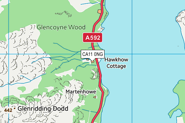 CA11 0NG map - OS VectorMap District (Ordnance Survey)