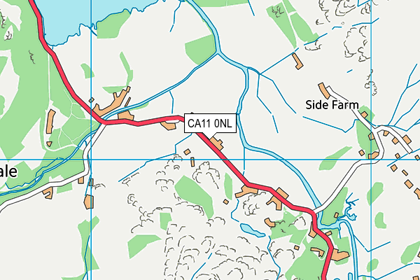 Patterdale CofE Primary School map (CA11 0NL) - OS VectorMap District (Ordnance Survey)