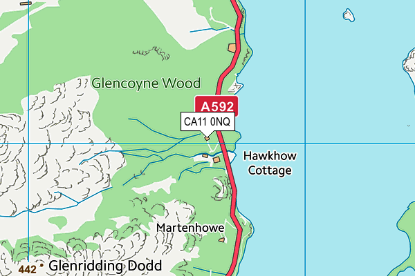 CA11 0NQ map - OS VectorMap District (Ordnance Survey)